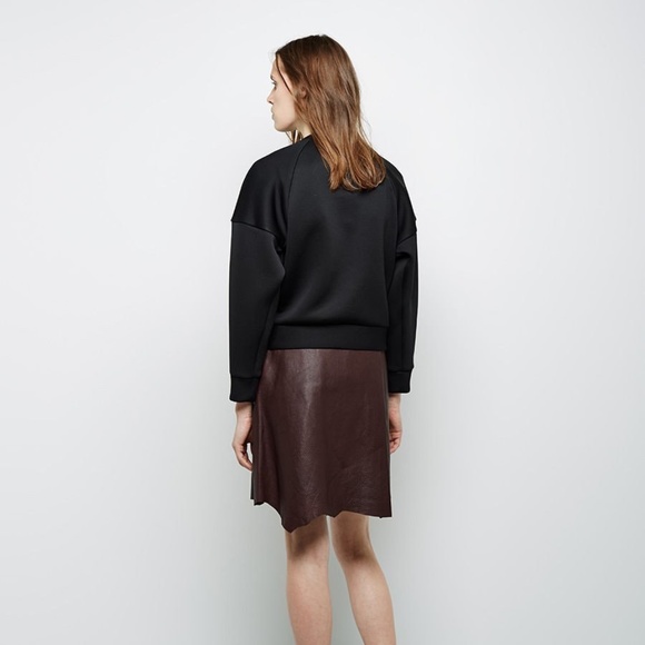 3.1 PHILLIP LIM Dropped Shoulder Cropped Poodle Sweatshirt Sz 6 - Picture 4 of 10